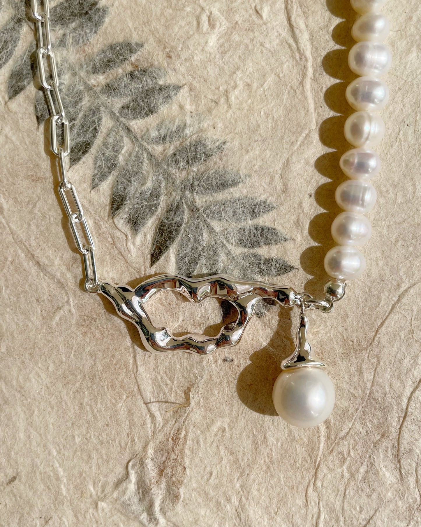 925 Sterling Silver Pearl Necklace