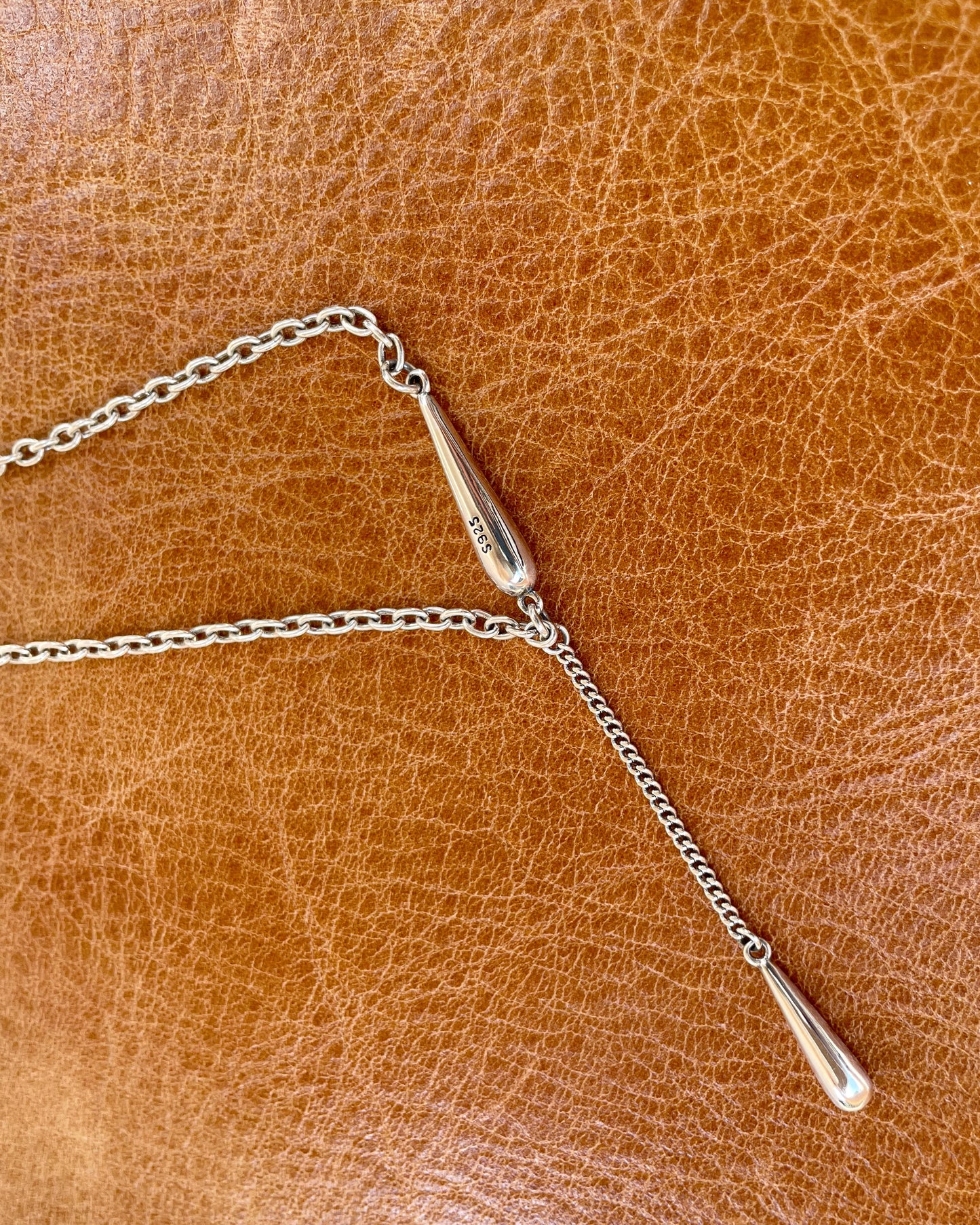 Silver Drop Necklace