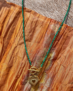 Malachite heart-shaped pendant Necklace