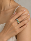 Azure Eye Enamel Ring
