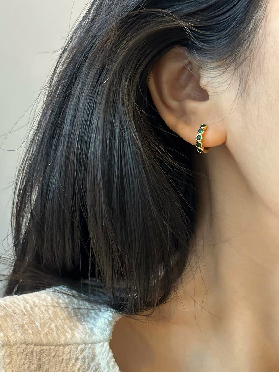Emerald Gleam Hoops