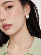 Enamel Heart Hoops