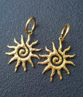 Solar Spiral Earrings