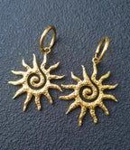 Solar Spiral Earrings
