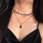 Ancient Coin Dance Necklace – Lapis