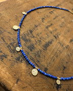 Azure Echo Necklace – Lapis & Gold