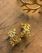 Golden Reef Set – gold coral-inspired ring and cuff by Refla