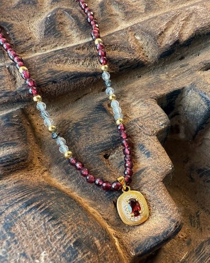 Garnet Glow Necklace