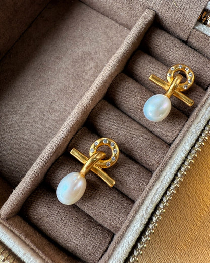 Pearl Orbit Earrings