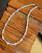 Azure Gaze Pearl Necklace