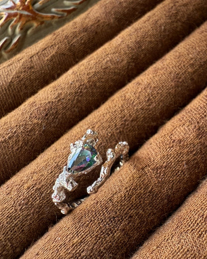 Prism Teardrop Ring