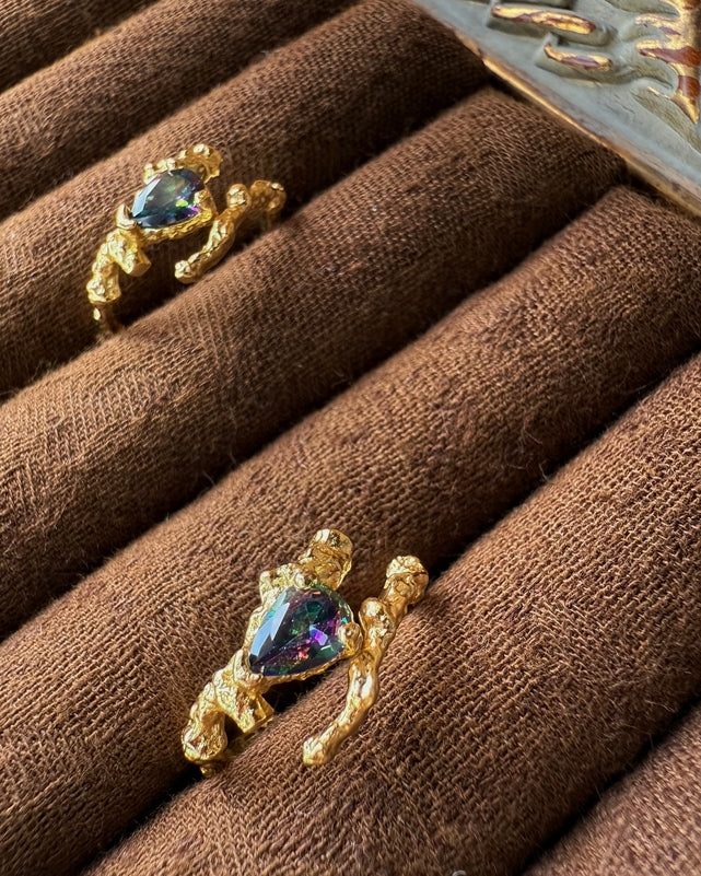 Prism Teardrop Ring