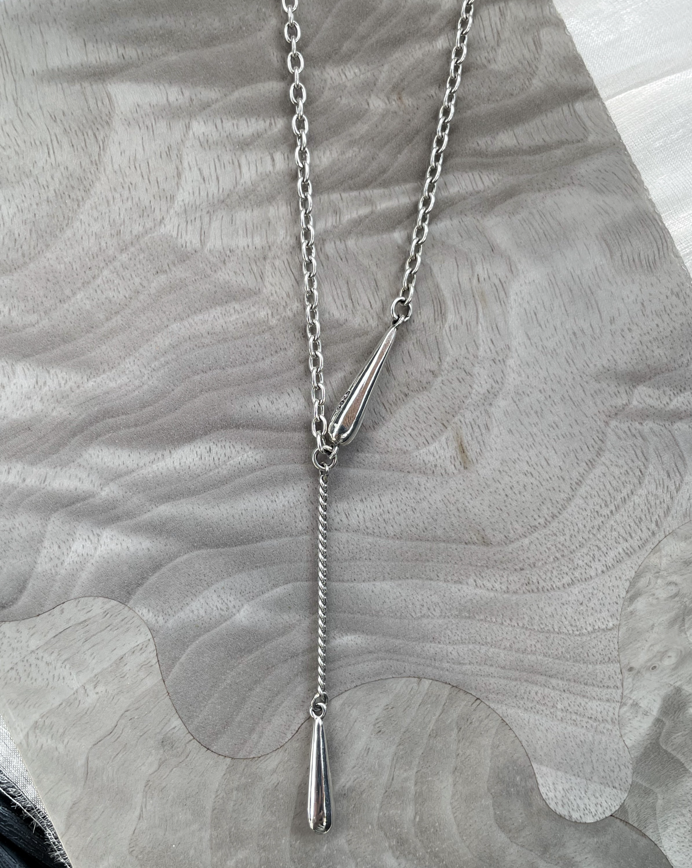 Silver Drop Necklace