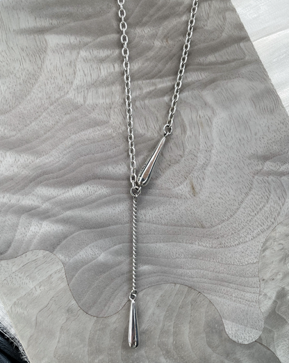 Silver Drop Necklace