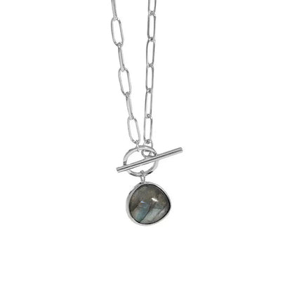 Labradorite Toggle Chain Necklace