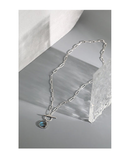 Labradorite Toggle Chain Necklace