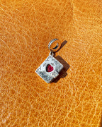 Silver Book Locker with heart shape Zircon Necklace