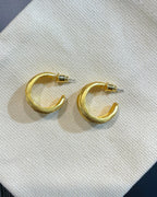 Golden Fold Hoops