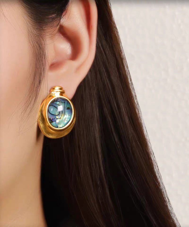 Abalone Orbit Earrings
