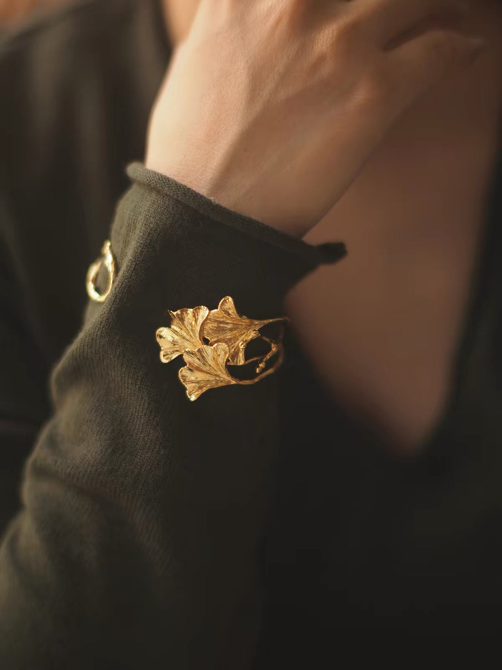 Ginkgo Leaf Bangle