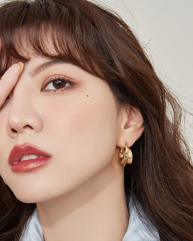 Molten Gold Hoops