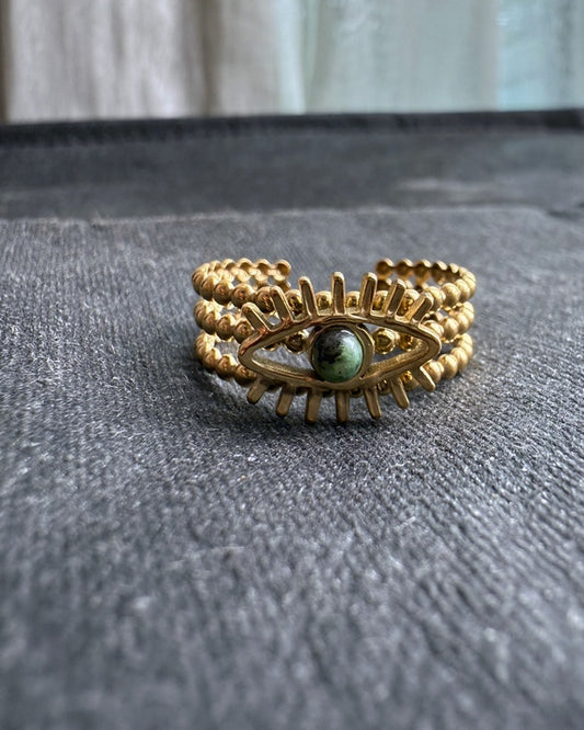 Green Eye Ring