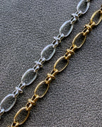 Chunky unisex chain bracelet with modern structure