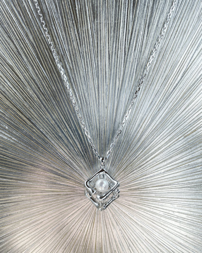 Cube Freshwater Pearl Necklace