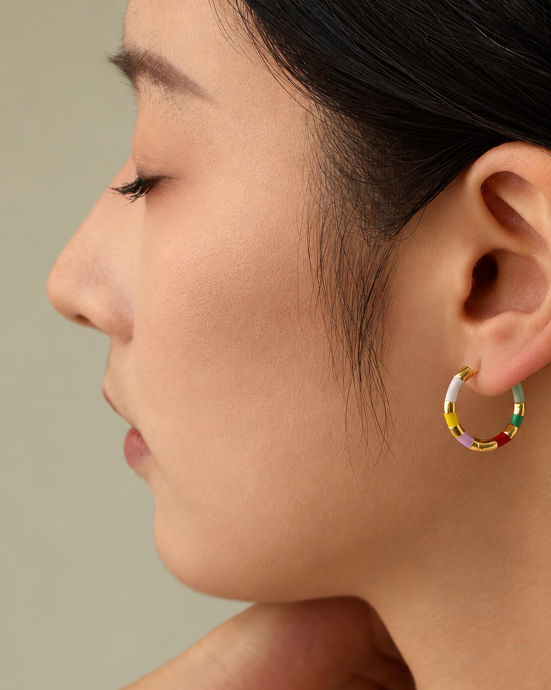 Colorline Enamel Hoops