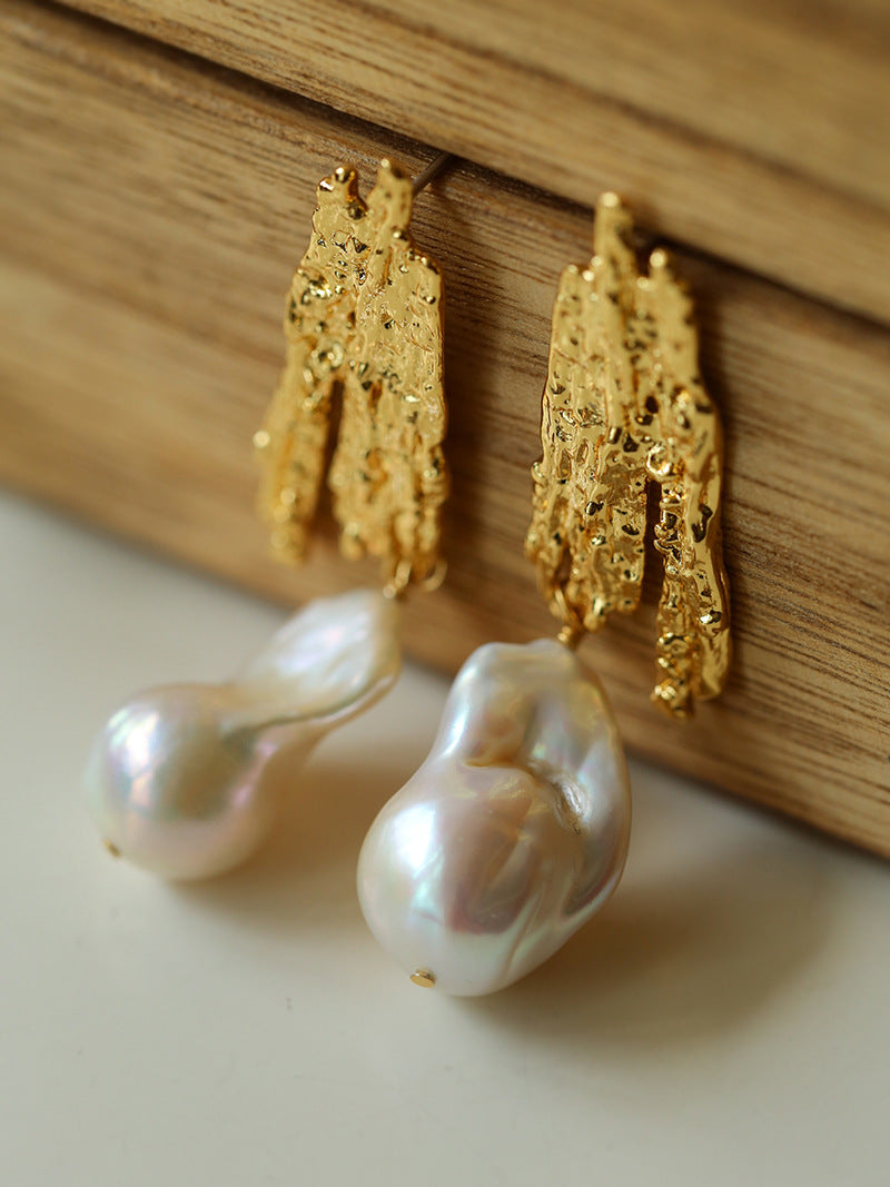 Reef Relic Pearl Earrings
