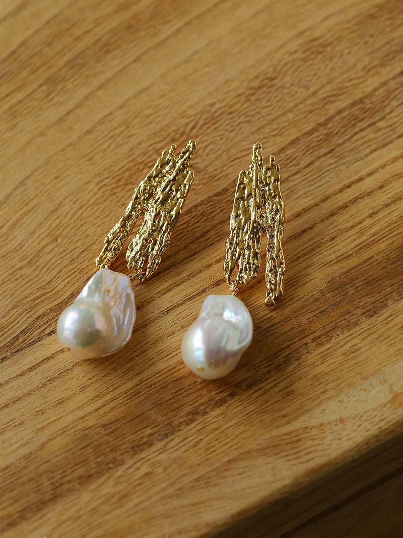 Reef Relic Pearl Earrings