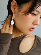 Reef Relic Pearl Earrings