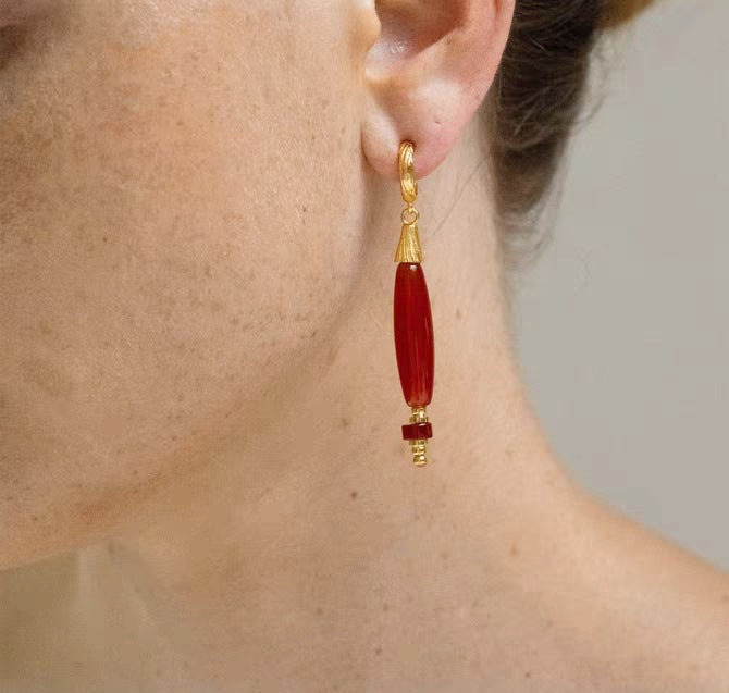 Amara Agate Drop Earrings