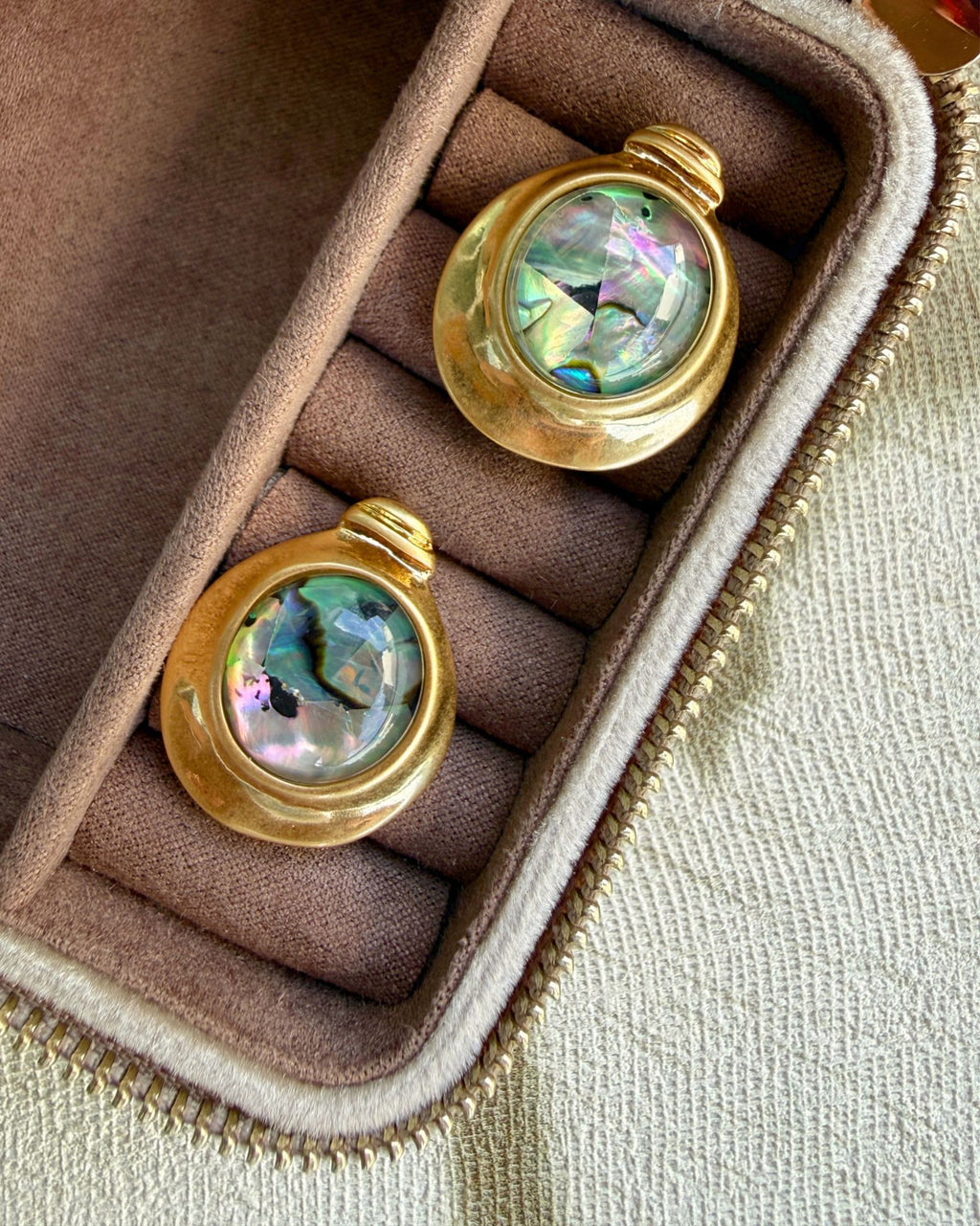 Abalone Orbit Earrings