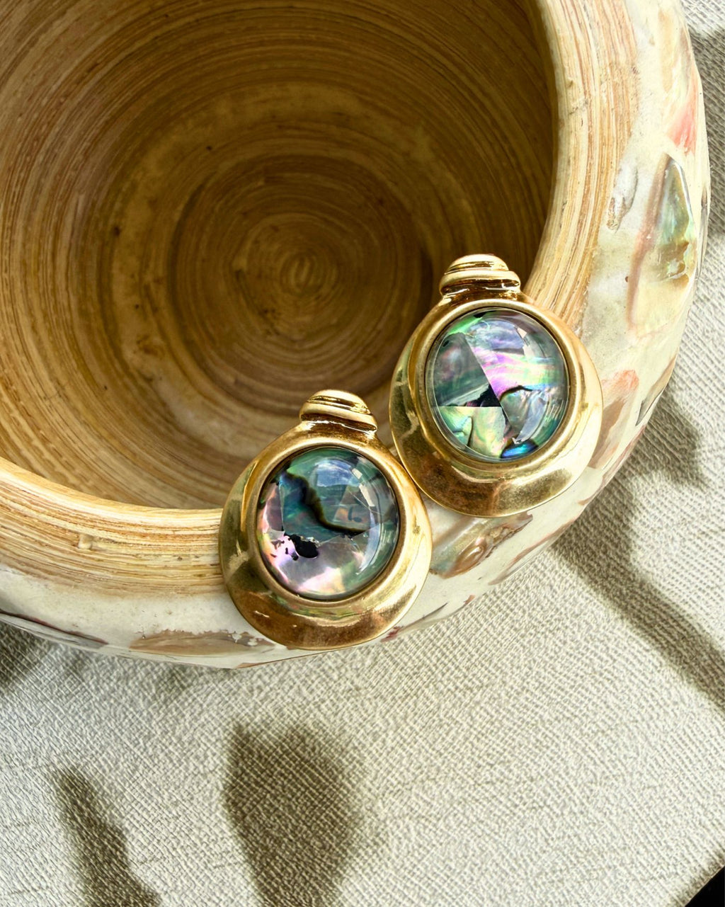 Abalone Orbit Earrings