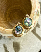 Abalone Orbit Earrings